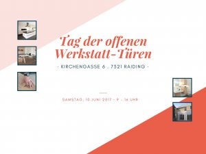 Tag der offenen Werkstatt-Türen Raiding Tischlerei Ecker