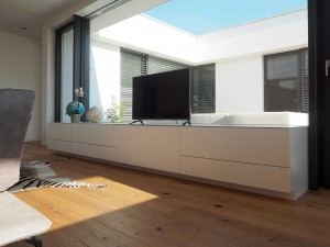 Wohnzimmer Vitrine weißer Lack