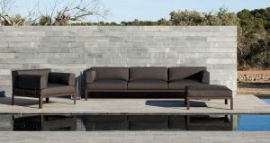 Dreiersitzbank Outdoor NAK modern Sofa Bivaq