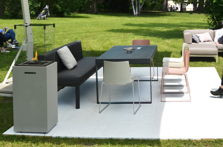 Outdoor Sitzbank NAK 65cm hoch